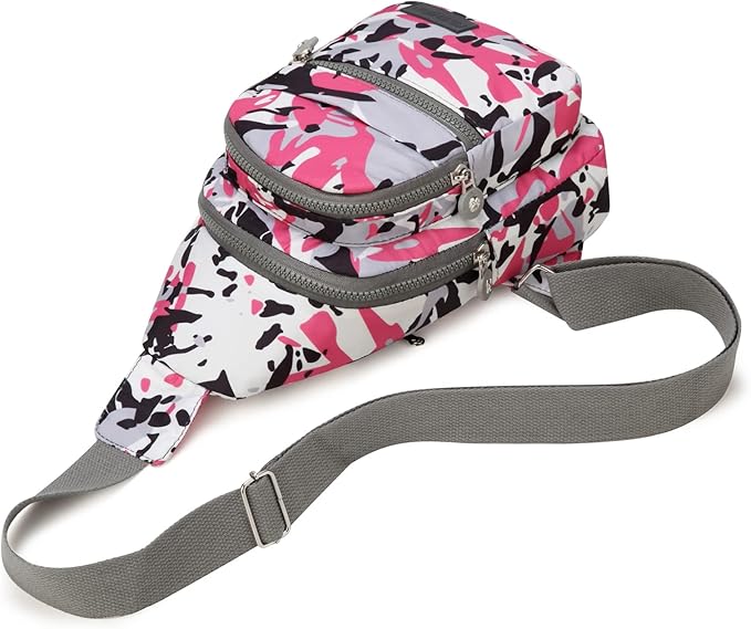 EVANCARY Small Sling Bag for Women Men, Sling Backpack Chest Daypack Crossbody Bag for Travel Outdoor Hiking