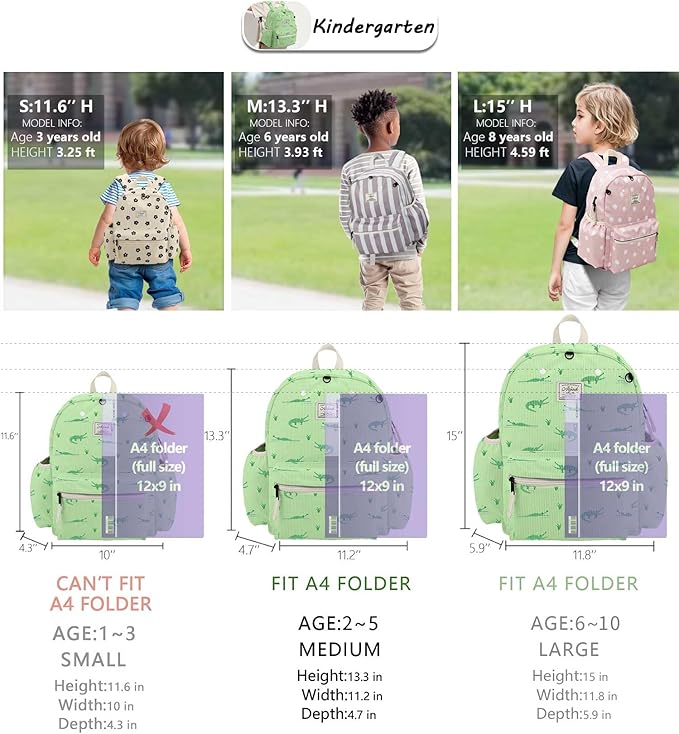 atgark Corduroy Toddler Backpack for Boys 2-5: Preschool Backpack for Boys