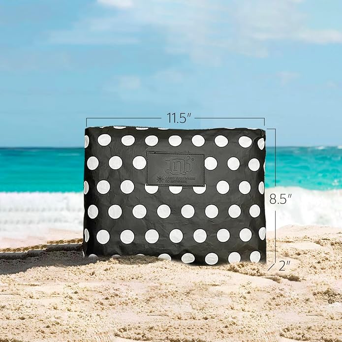 100% Coated Tyvek Material, Beach Pouch, Waterproof Pouch for Beach, Makeup Pouch, Wet Dry Bag,Clutch