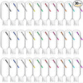 FairySandy 30 Pcs Traveling Bottles with Keychain 2oz Clear Plastic Hand Sanitizer Holder Keychain Empty Refillable Liquid Packing Container Squeeze Plastic Bottle with Lid,Rectangle