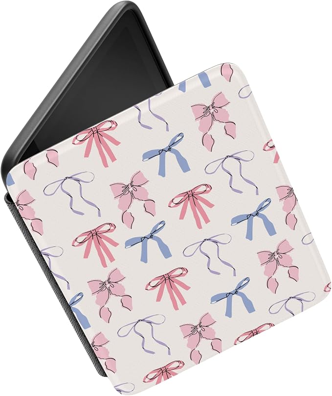 Casely 6" Kindle Case | Coquette Girlie | Pastel Bows | Compatible with 6-inch Amazon Kindle 2024/2022 (11th Generation)
