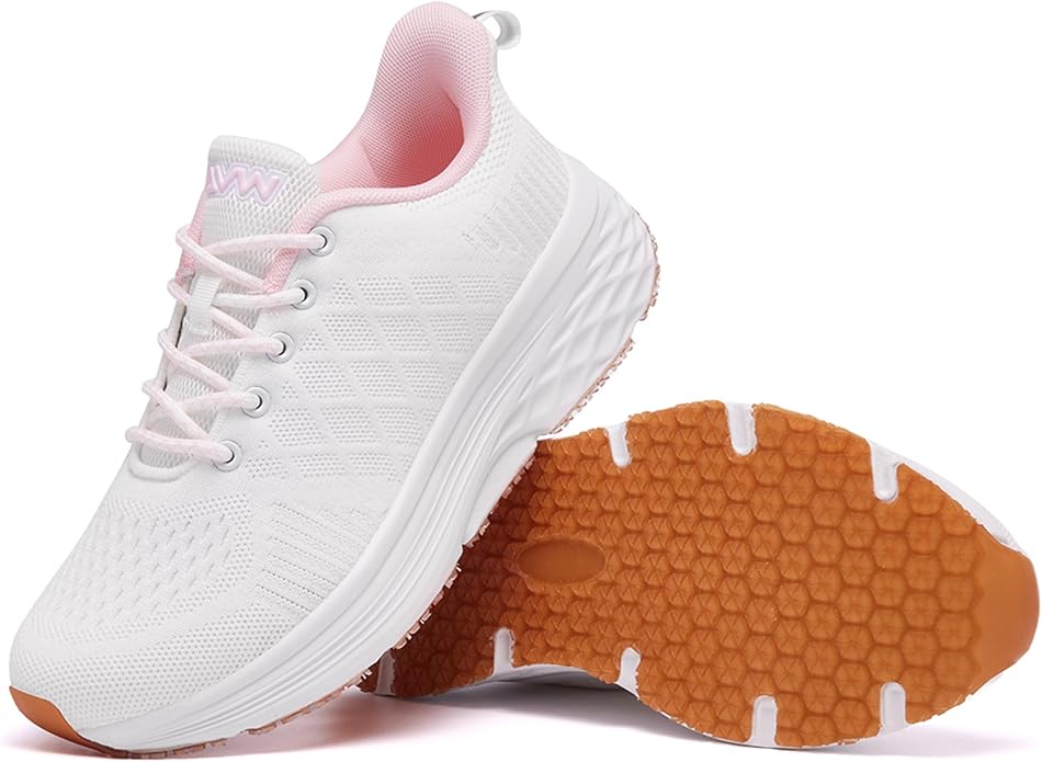 AVW Womens Non Slip Work Shoes Water Resistant Walking Sneakers Food Service Chef Kitchen Shoes