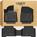 LASFIT Floor Mats for Hyundai Santa Fe Sport 2018 2017 2016 2015 2014 2013, All Weather TPE Custom Fit Floor Liners 1st & 2nd Row Car Mats Accessories, Black