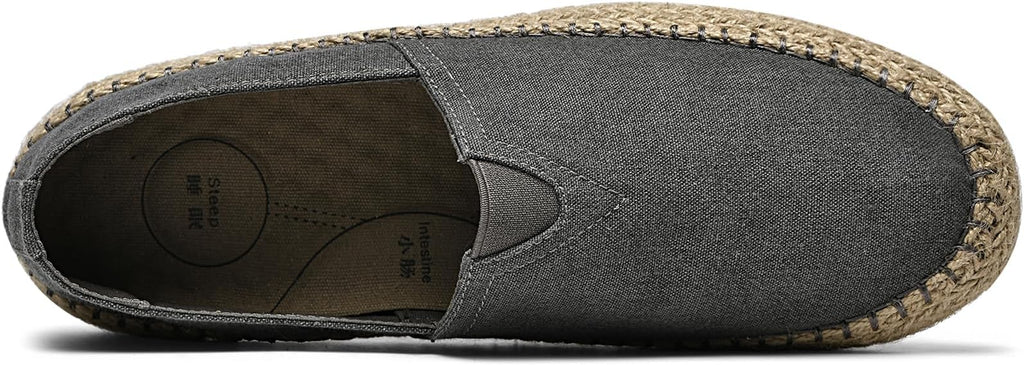 CASMAG Men's Fashion Casual Canvas Espadrille Slip-on Shoes Loafers