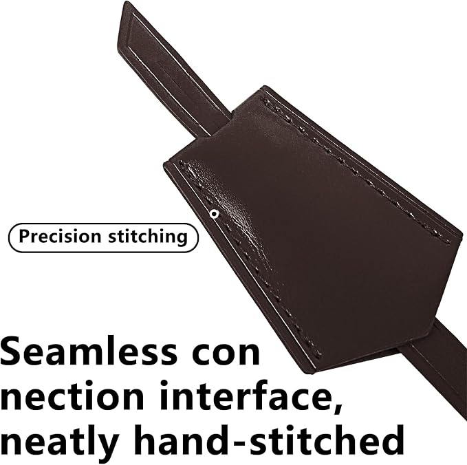 Microfibre Leather Tag for Luggage Bag or Suitcase, Decorative Hang Tag for Speedy 25 30 35 Handbag(Coffee Tag)