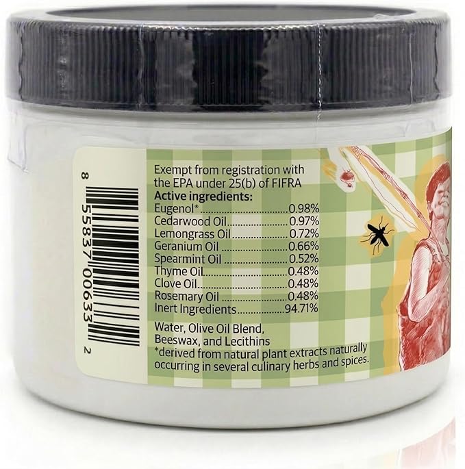 SALLYEANDER No Bite Me Natural Bug & Insect Repellent Lotion - DEET-Free Anti-Itch Cream - Safe for Kids, Infants & Adults - Repels Mosquitoes, Black Flies, and Fleas - Made in USA, 8oz