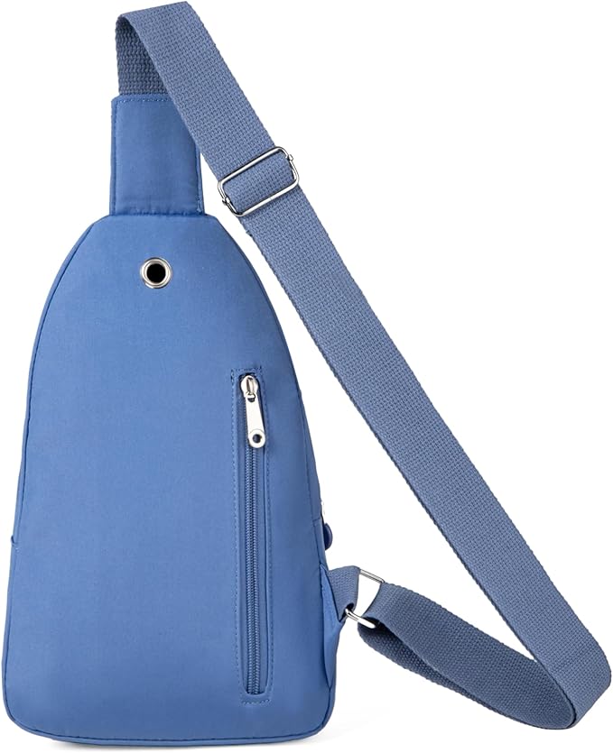 Banelu Small Sling Backpack Crossbody Sling Bag for Women Men, Chest Bag Daypack Fanny Pack Cross Body Bag for Outdoors Hiking Traveling - Blue