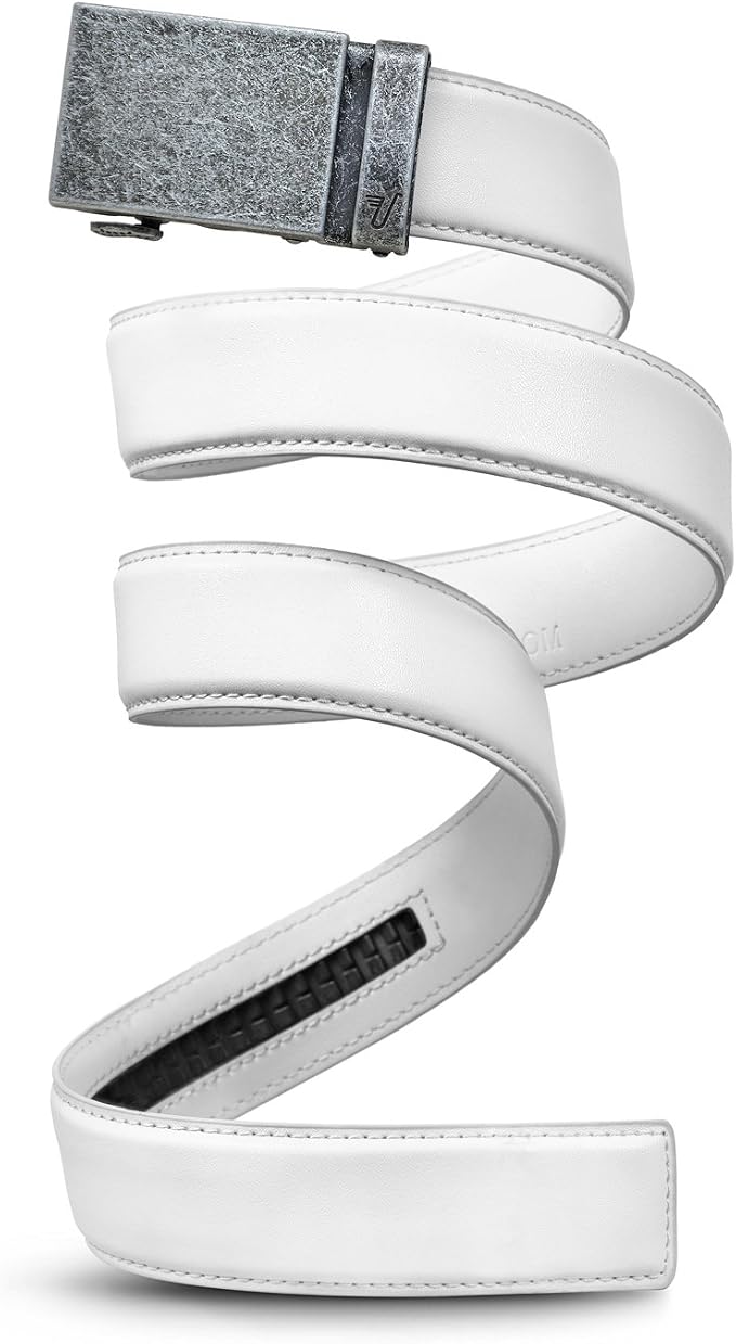 Mission Belt Men's Leather Ratchet Belt, 40mm Metal Collection
