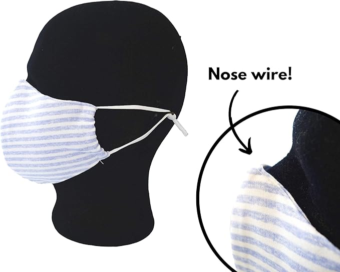 HOPE LOVE SHINE Face Mask Adjustable Filter Pocket Reusable Breathable Washable Cloth Mask Face Masks for Women Men - 4 Pack