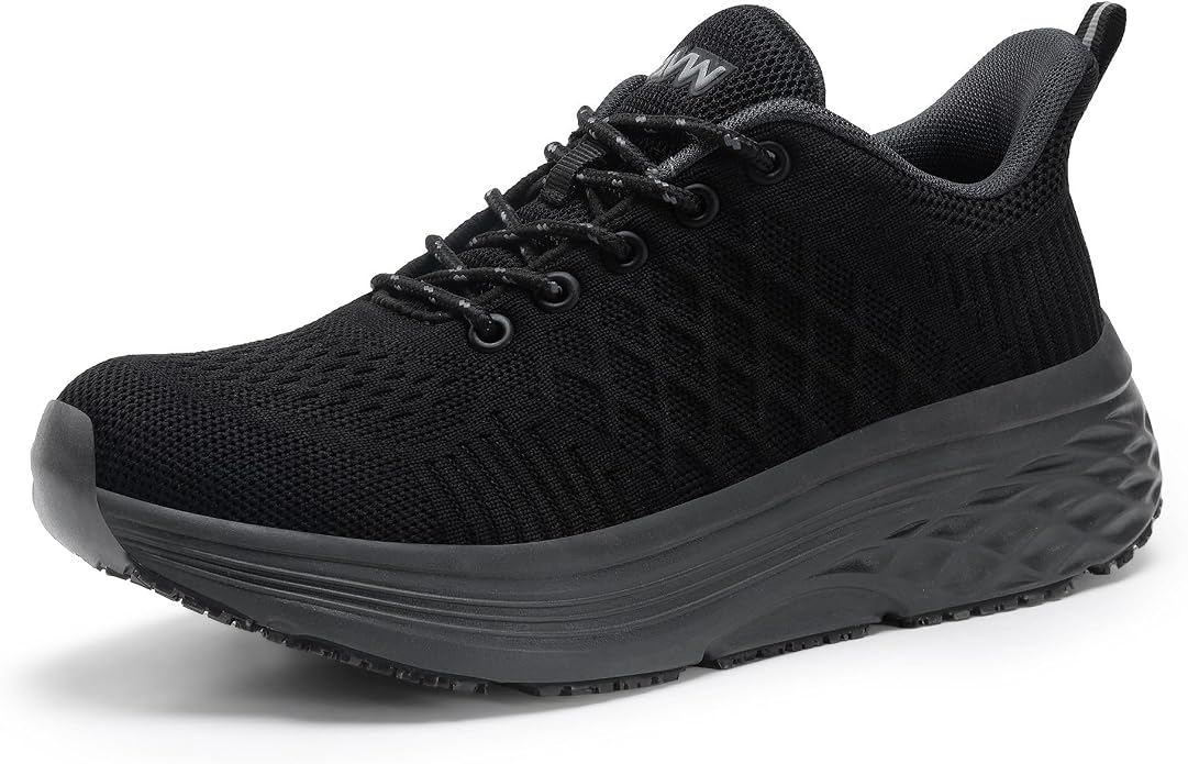AVW Womens Non Slip Work Shoes Water Resistant Walking Sneakers Food Service Chef Kitchen Shoes