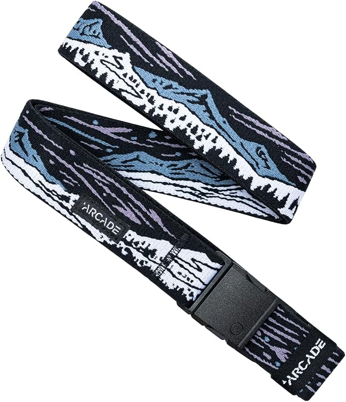 Arcade Belts A2 Slim Adventure Belt: Heavy Duty Stretch, Metal Free Buckle