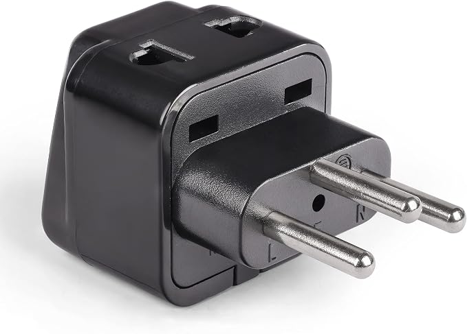 OREI Type J Adapter – Switzerland Travel Plug Adapter – US to Switzerland Plug Adapter – CE Certified & RoHS Compliant Type J Converter