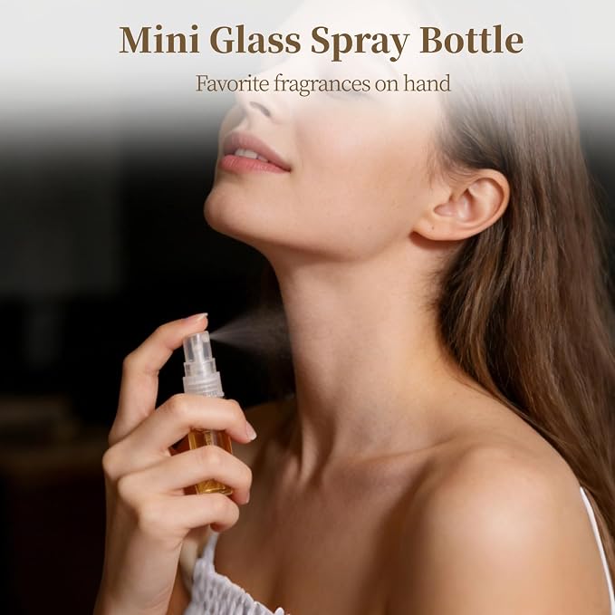 200 Pcs Mini Glass Spray Bottles, 3ml Transparent Perfume Sample Bottles with Leak-Proof Design, Travel Size Spray Bottles for Fragrance, Essential Oils, Facial Mist, and More