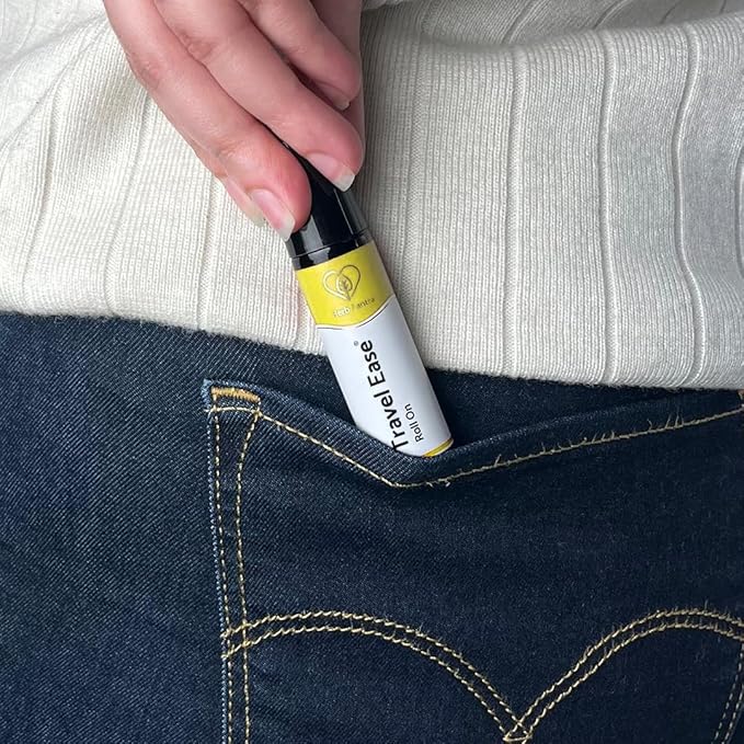 Travel Ease Roll On | Combat Motion Sickness,Morning Sickness,Vertigo, Pregnancy Nausea | Natural Non Drowsy | Road Trip Essentials