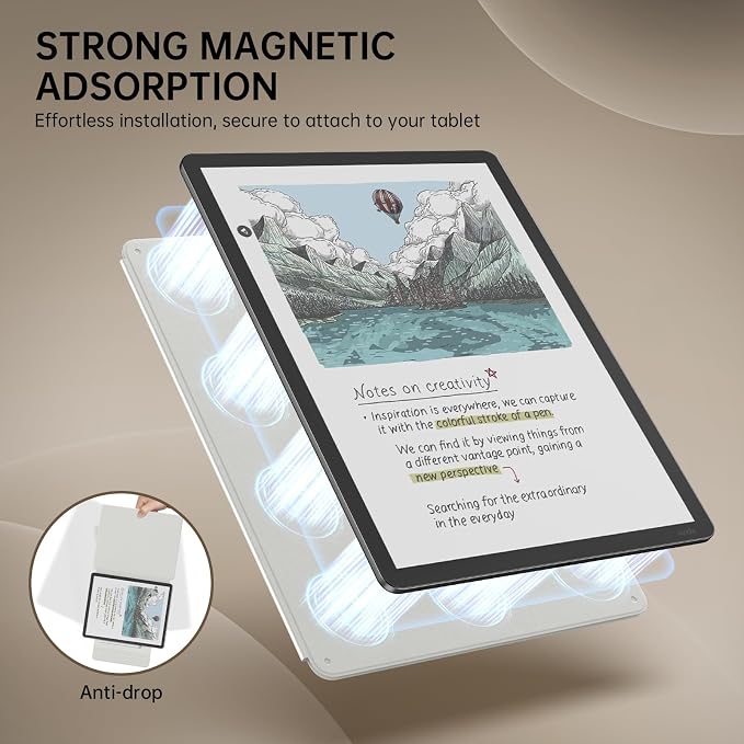 MoKo Magnetic Case for 11" Kindle Scribe 2025(3rd Generation) & Kindle Scribe Colorsoft 2025(1st Generation) - Slim Folio Premium PU Leather Cover with Pen Clasp & Auto Sleep Wake, Bloom