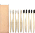 Manual Toothbrush 10PCS Colorful Toothbrush Set Soft Bristle Teeth Whitening Toothbrushes Soft Care Toothbrush(5 White 5 Black)