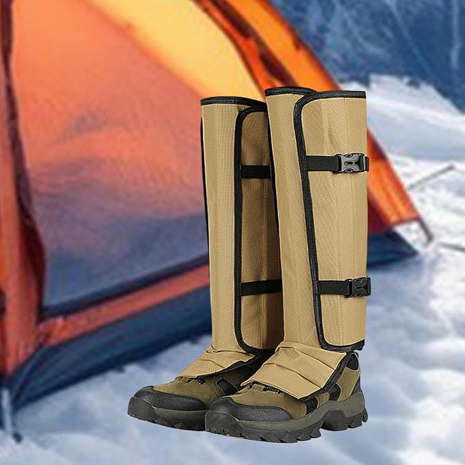Leg Shoe Covers Waterproof TPU Adjustable Outdoor Walking Hiking Camping Trail Running Suitable for Men Women Snowshoeing