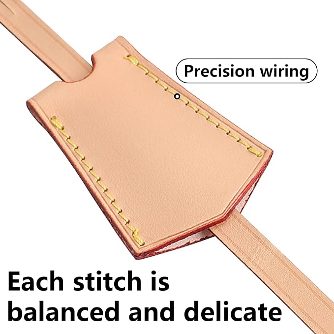 Microfibre Leather Tag for Luggage Bag or Suitcase, Decorative Hang Tag for Speedy 25 30 35 Handbag(Apricot Tag)