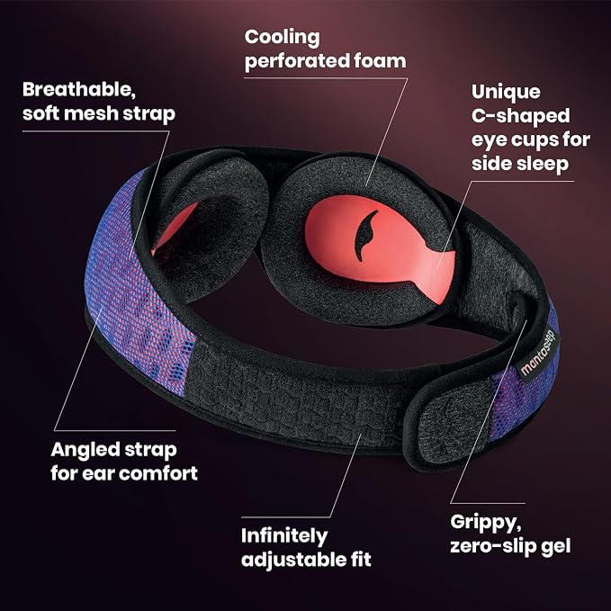 Manta Sleep Pro & Slim Duo - Manta Slim Sleep Mask + Manta Pro Sleep Mask - 100% Total Blackout, Fully Adjustable, Zero Eye Pressure Eye Mask for Sleeping, Travels and Nap