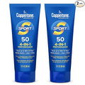 Coppertone SPORT Sunscreen SPF 50 Lotion, Water Resistant, Body Sunscreen Lotion, Travel Size, 3 Fl Oz (Pack of 2)