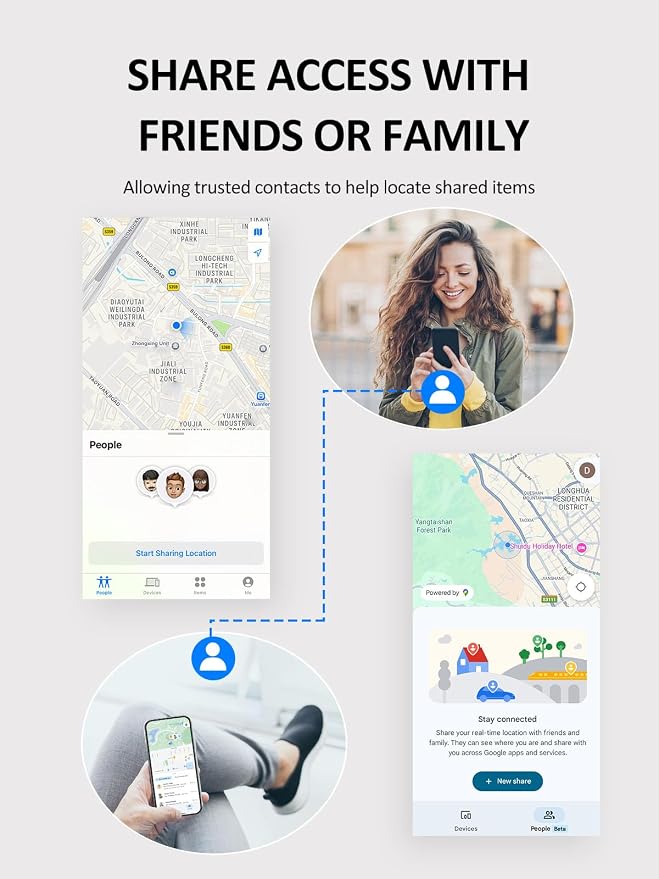 Wallet Tracker Card for Apple & Android, Find My Credit Card Tracker for Wallet, Luggage, Rechargeable Tracking Card Works with Apple Find My & Google's Find Hub (for iOS & Android, 1 Pack)