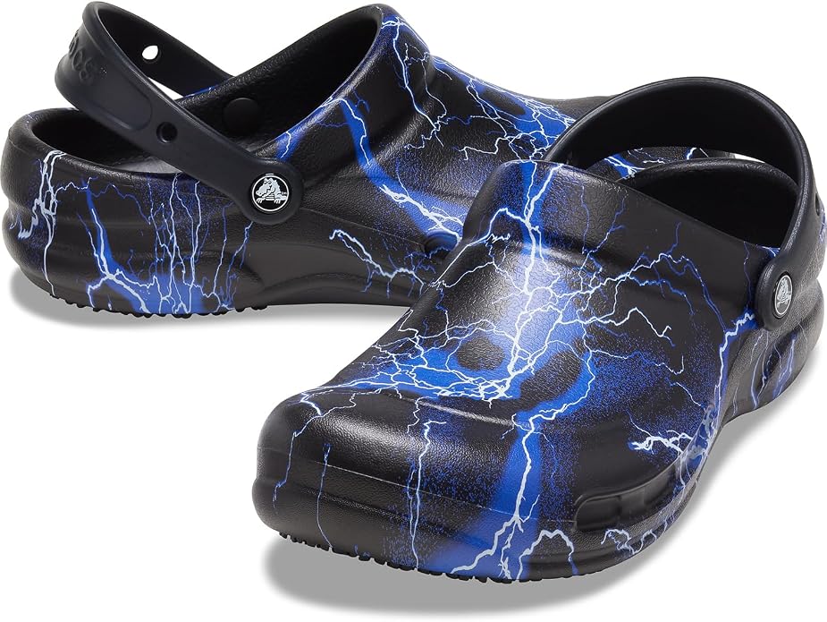 Crocs Unisex-Adult Bistro Graphic Clogs, Slip Resistant Work Shoes