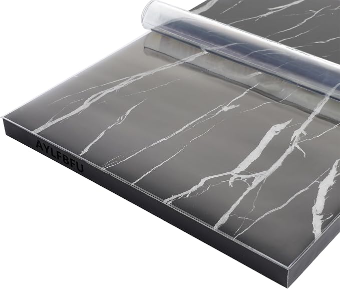 Table Cloth Roll 30x91 Inch, Heat Resistant Waterproof, PVC Sheet Easy Care Reusable, Dining Table Cover for Shoe Cabinet, Clear 1.5mm