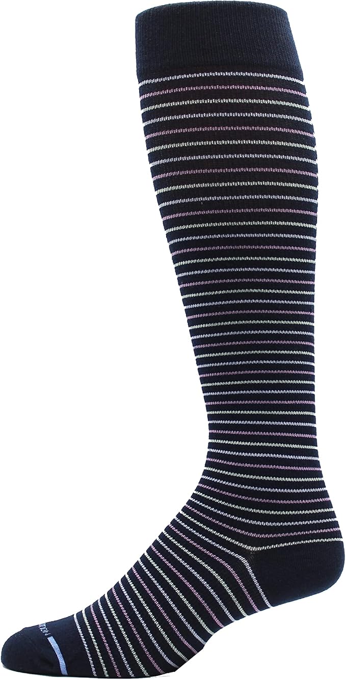 Dr. Motion 4 Pairs Men's Athletic Traveler Graduated Compression Knee High Socks