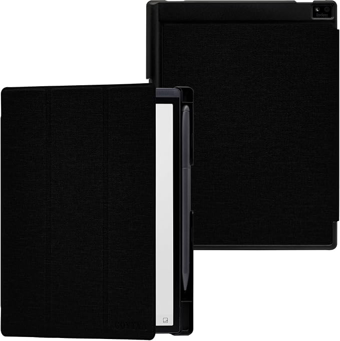 Protective Folio Case for 8.2'' iFLYTEK AINOTE Air 2, Ultra-Thin Lightweight Trifold Protective Cover with Built-in Pen Holder Auto Sleep/Wake for AINOTE Air2 Tablet (Cloth Black)