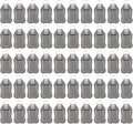 Pomya 30ml Refillable Travel Bottles | LeakProof Keychain Holders Set For Hand Sanitizer & Lotion (Gray)