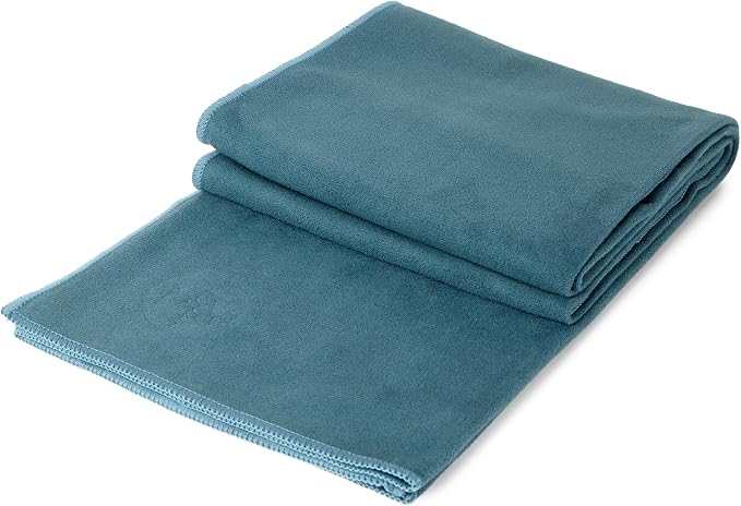 Manduka eQua Hot Yoga Mat Towel - 71" | Rapid Moisture Activated Grip | Ultra Soft Microfiber | Quick Dry | Lightweight, Travel Friendly Mat Layer | 71 x 24 inches | Sage Solid