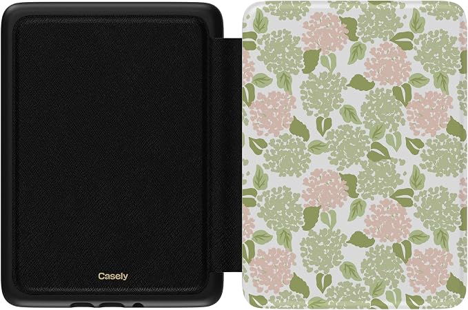 Casely Kindle Case | Hydrangea Haze | Floral Garden | Compatible with 7” Kindle Colorsoft and 7” Kindle Paperwhite (12th Gen 2024 Models)