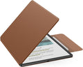 MoKo Magnetic Case for All-New 11" Kindle Scribe 2025(3rd Generation) & Kindle Scribe Colorsoft 2025(1st Generation) - Slim Folio Premium PU Leather Cover with Pen Clasp & Auto Sleep Wake, Brown