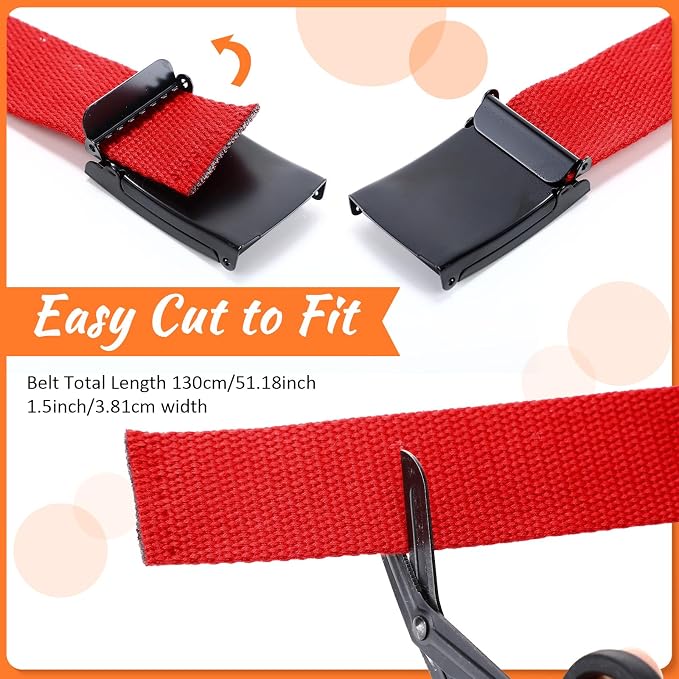 Yahenda 20 Pcs Web Belt for Men Women Belt Adjustable Canvas girdle Golf Strap with Military Buckle Casual Web girdle