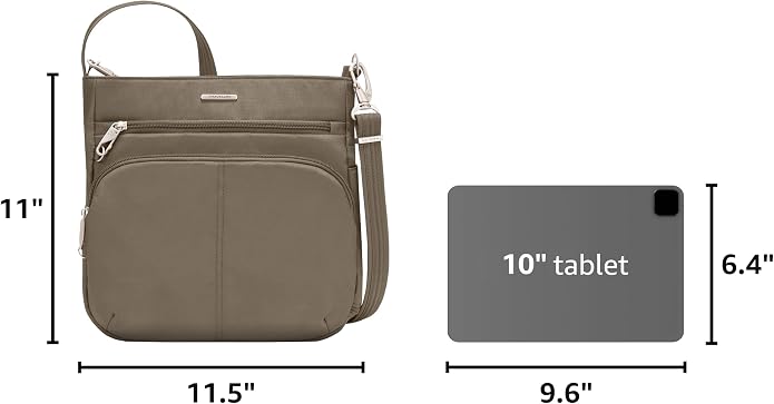 Travelon Anti-Theft Classic North/South Crossbody Bag