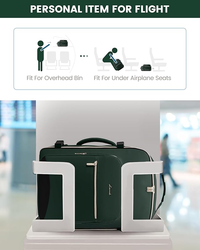 LOVEVOOK 50L Travel Backpack Flight Approved Carry on Backpack,3 Packing Cubes,Waterproof Personal Item Travel Bag,TSA Carry on Luggage Suitcase Travel Essentials,Gifts for Women & Men,fits 18" Laptop