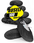 Buself 100 Count Shoe Covers Disposable Non-Slip, Premium Cloth Boot Covers, Slip-resistant, Durable, Breathable, Non-toxic, Recyclable