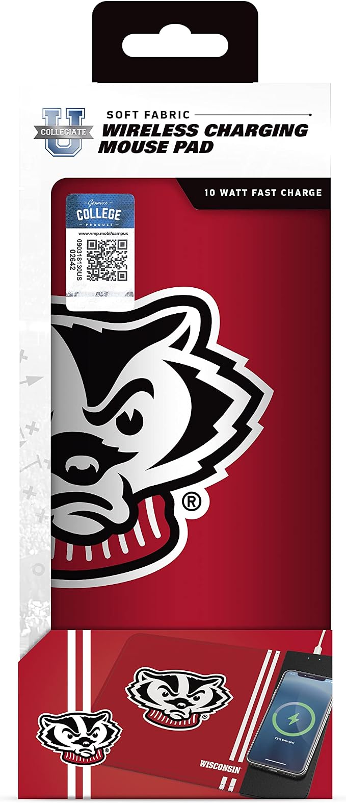 SOAR NCAA Unisex Cell Phone Wireless Charging Mouse Pad