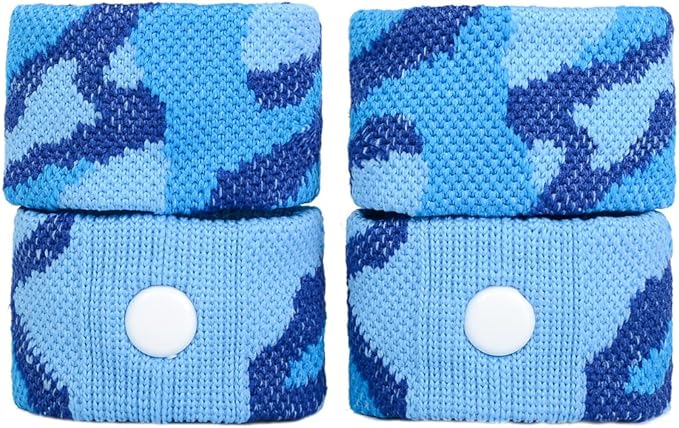 P6 Motion Sickness Bands for Kids Children’s Wristbands for Anti Nausea Sea Cruise Travel Car Sickness All-Natural Non Drowsy Relief Acupressure Treatment (2 Pack, Blue - Blue)
