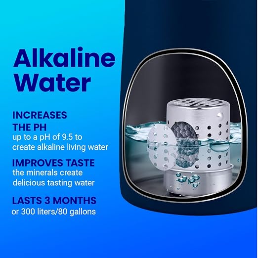DYLN VitaBead Diffuser | Creates Hydrogen-Rich, pH 9+ Alkaline Antioxidant Water | Replacement for DYLN Bottle | Natural Mineral Ionized Hydrogen Generator for Delicious Tasting Water | 1-Pack