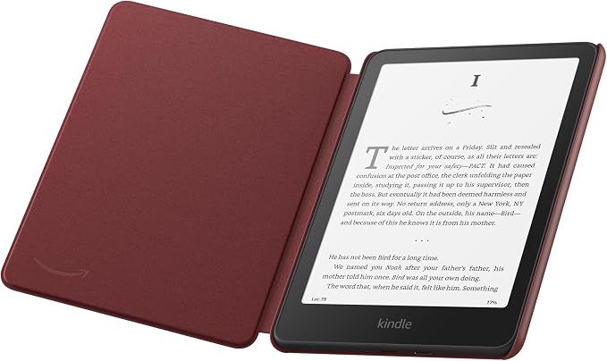 Amazon Kindle Paperwhite and Kindle Colorsoft Case, Lightweight and Foldable Protective Cover - Premium Leather