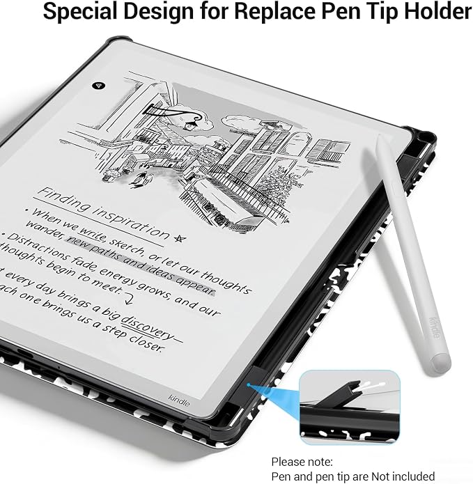 CoBak Case for 11" Kindle Scribe 3rd Generation 2025, Kindle Scribe Colorsoft - All New PU Leather Cover with Auto Sleep Wake, Pen Holder for Scribe 11" 2025 Released