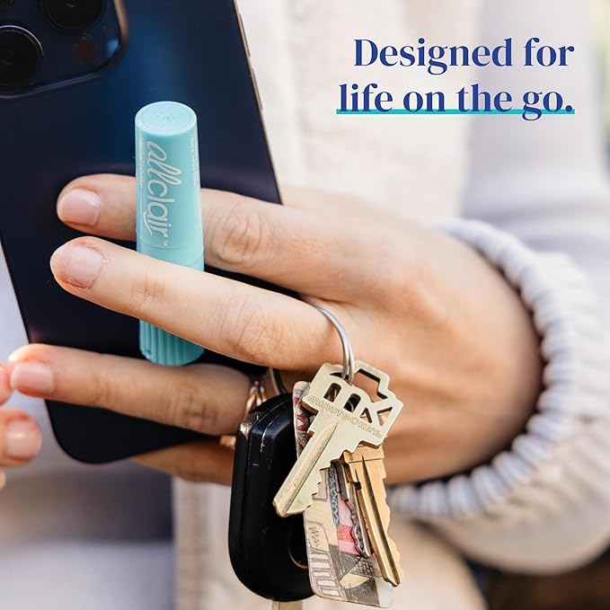Allclair Nausea Relief Inhaler - Take Control of Motion Sickness, Morning Sickness, Medication, Stress - Fast, Natural, Drug-Free, Non-Drowsy & Portable Travel Essential (2 Inhalers)
