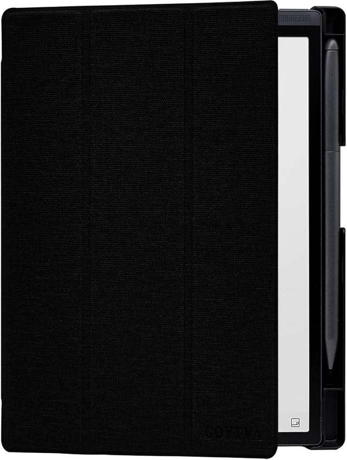Protective Folio Case for 8.2'' iFLYTEK AINOTE Air 2, Ultra-Thin Lightweight Trifold Protective Cover with Built-in Pen Holder Auto Sleep/Wake for AINOTE Air2 Tablet (Cloth Black)