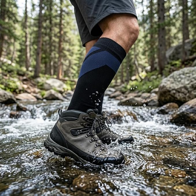 RANDY SUN Waterproof Breathable Knee High Kayaking Hunting Fishing Socks