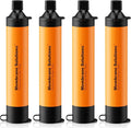 Membrane Solutions Straw Water Filter S1, NSF/ANSI 42&372&401 certificated, Survival Filtration Portable Gear, Emergency Preparedness, Supply for Drinking Hiking Camping Team Family Outing