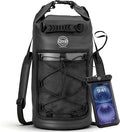 STOVER 5/10/25/30/40/55L Waterproof Dry Bag- Roll-Top Backpack w/Phone Case- Kayaking, Hiking, Camping, Boating- Men/Women