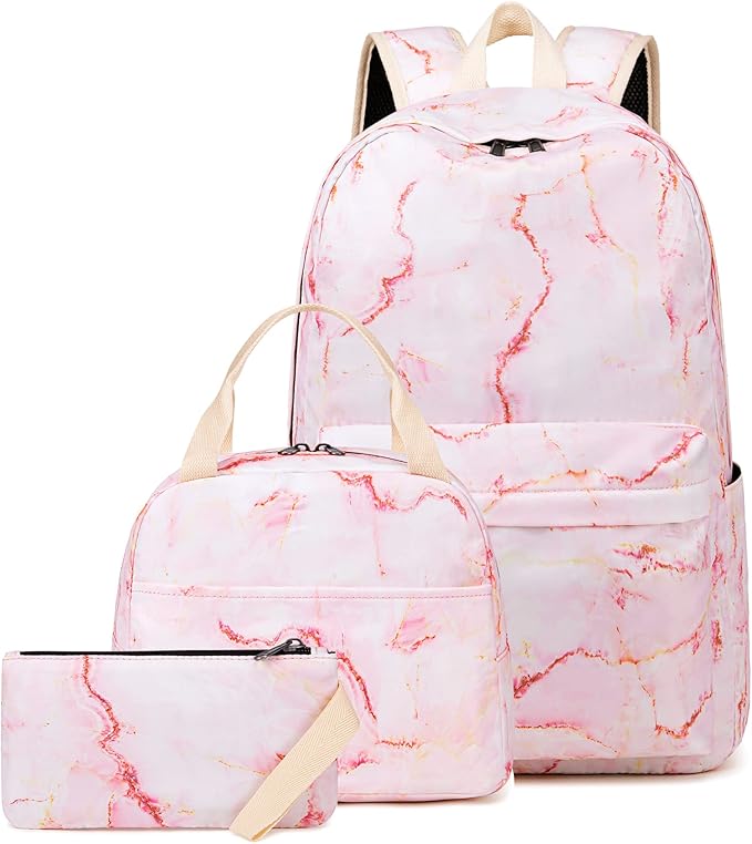 LEDAOU Backpack for Girls School Bag Kids Bookbag Teen Backpack Set Daypack with Lunch Bag and Pencil Case | Kids, Bookbag, Daypack, with Lunch Bag, and Pencil Case
