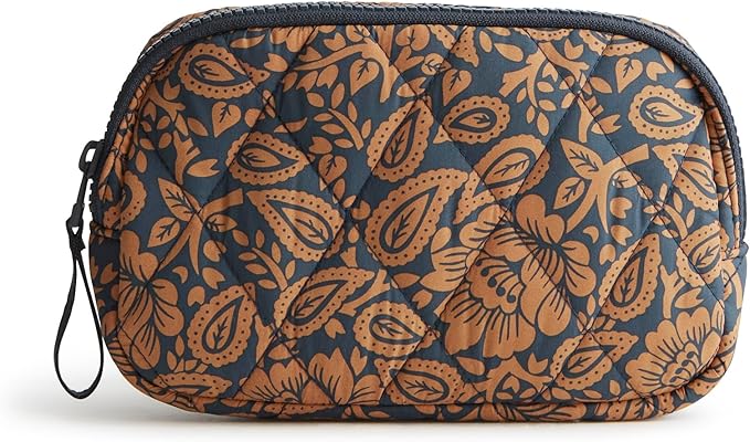 Vera Bradley Women's Featherweight Woodward Small Belt Bag, Lotus Montage Roasted Pecan, One Size