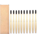 Manual Toothbrush 10PCS Colorful Toothbrush Set Soft Bristle Teeth Whitening Toothbrushes Soft Care Toothbrush(10PC Bamboo Charcoal)